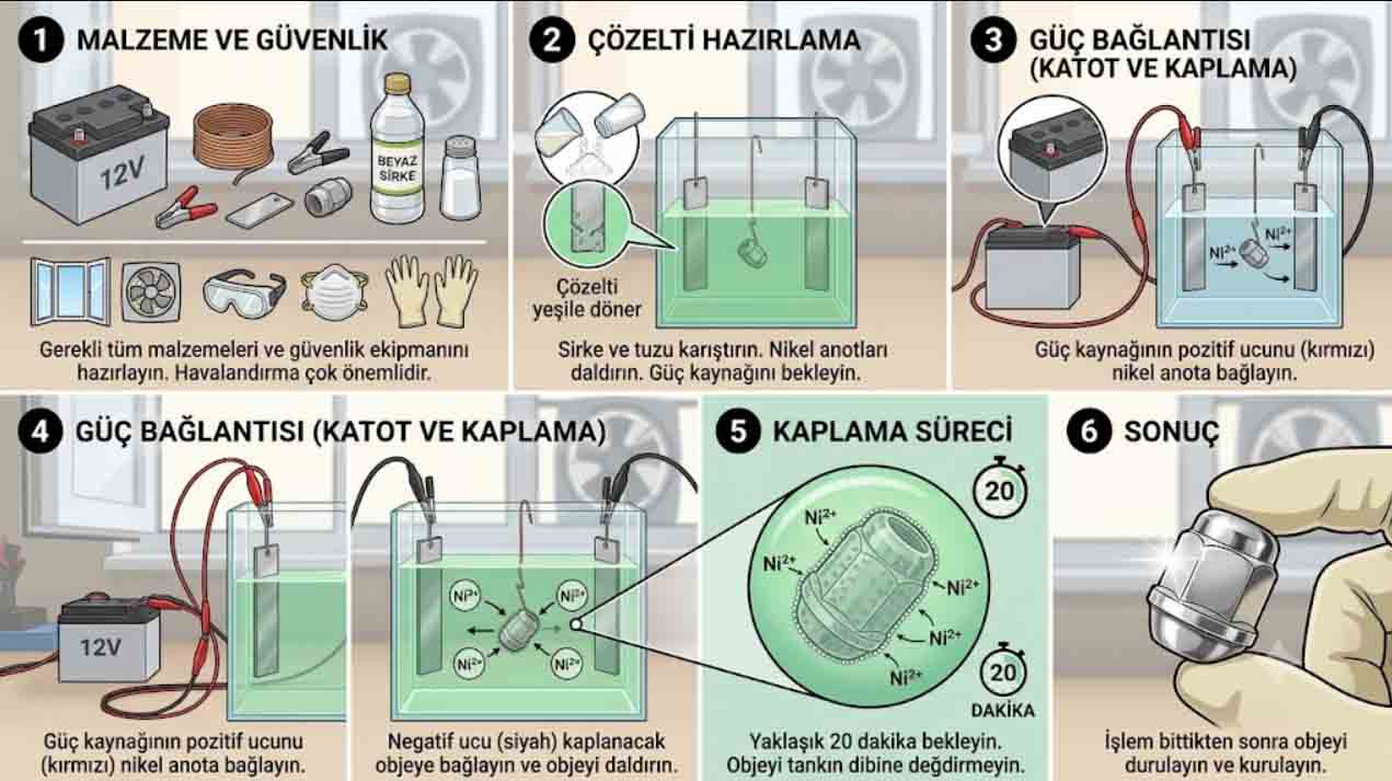Evde Nikelaj Kaplama Nasıl Yapılır?